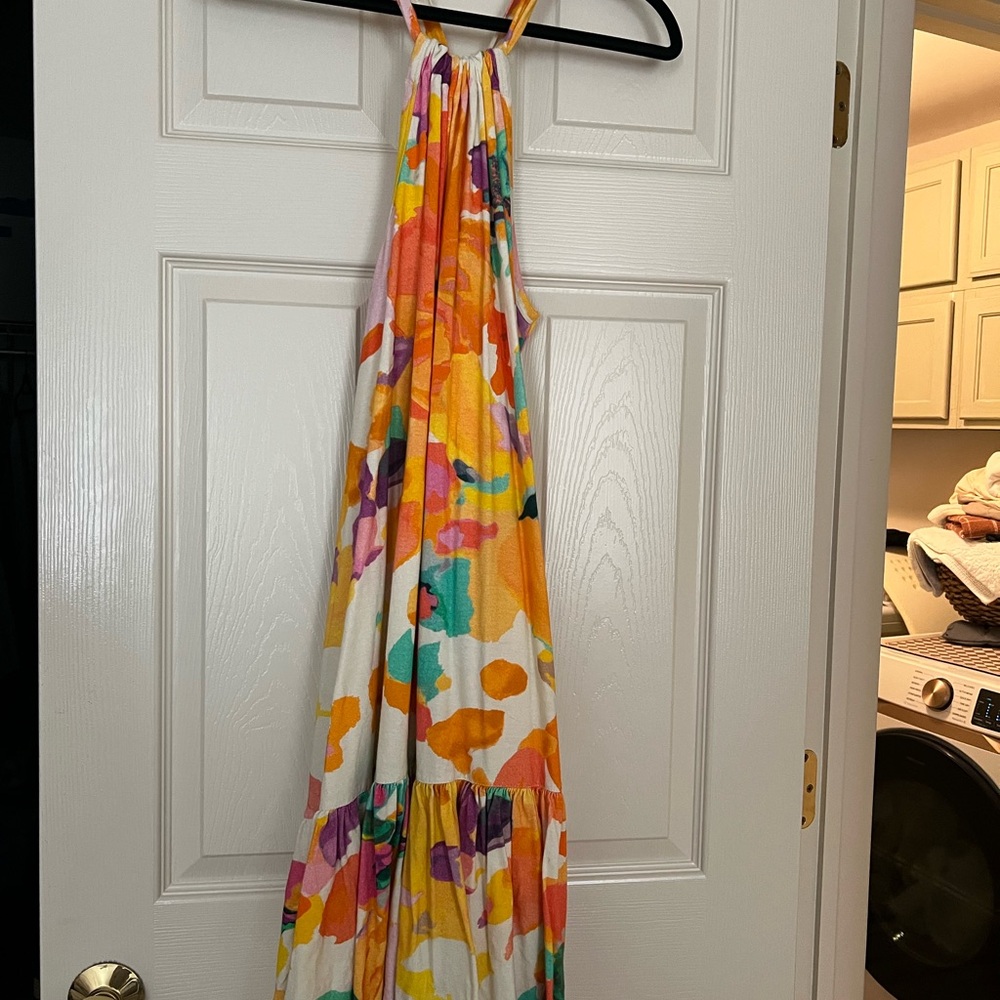 Anthropolgie Daily Practice Halter Maxi Dress